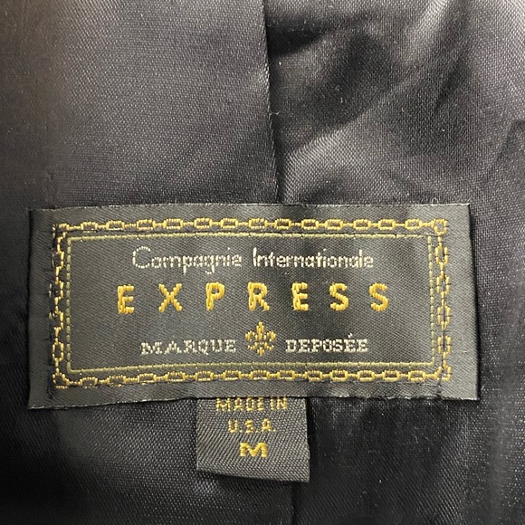 🖤Express • VINTAGE • black faux fur coat • M • EUC - Picture 5 of 7